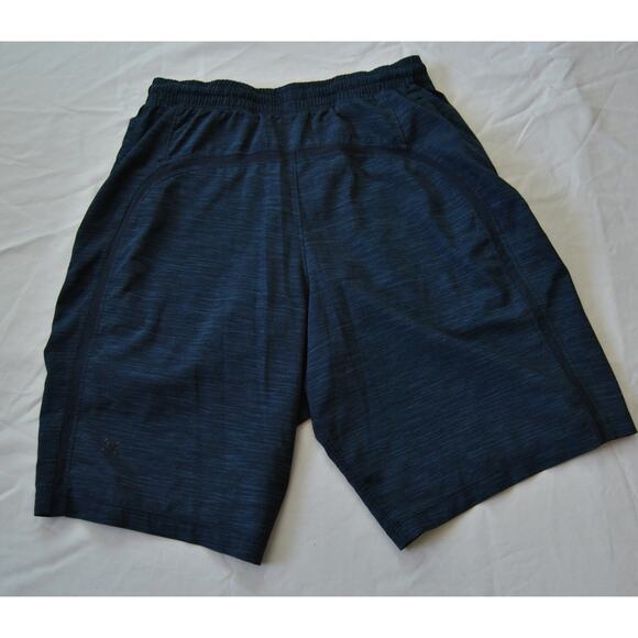 Lululemon Navy Blue X-Small 9" Inseam Lined Blue Shorts w/ Pockets - Picture 4 of 8
